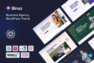 Binoz - Tema WordPress para agencias de negocios