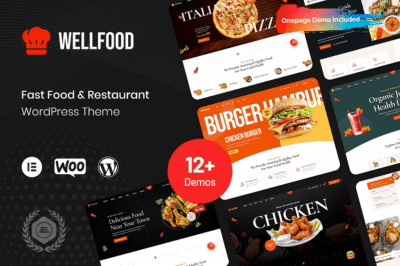 Wellfood - Tema WordPress para restaurante de comida rápida