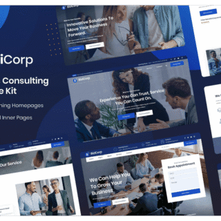 BiziCorp – Business Consulting Elementor Template