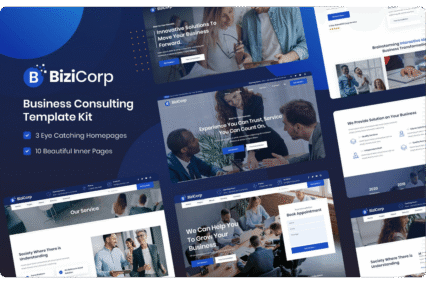 BiziCorp – Business Consulting Elementor Template