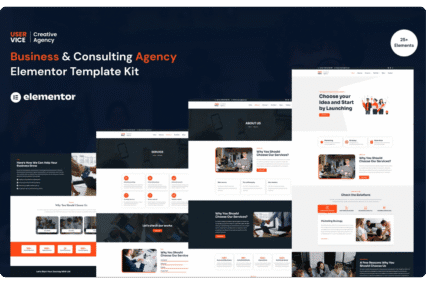 UserVice Business & Consulting Agency Elementor Template Kit